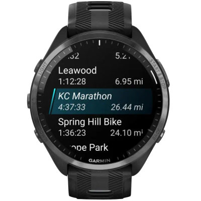Garmin Forerunner 965 Black / Powder Gray DLC Titanium — 3