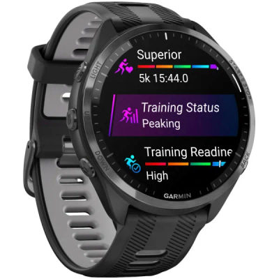Garmin Forerunner 965 Black / Powder Gray DLC Titanium — 5