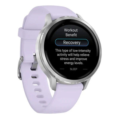 Garmin Venu 4 — 41 мм Silver / Periwinkle — 10