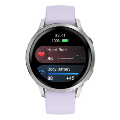 Garmin Venu 4 — 41 мм Silver / Periwinkle — 4