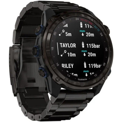 Дайвинг компьютер Garmin Descent Mk3i 51 мм Carbon Gray DLC Titanium / Titanium Band + Descent T2 — 4