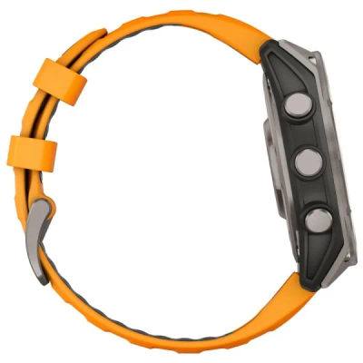 Garmin Fenix 8 — 47 мм AMOLED Sapphire Titanium Spark Orange / Graphite — 6