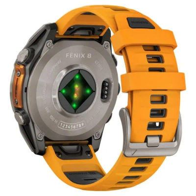 Garmin Fenix 8 — 47 мм AMOLED Sapphire Titanium Spark Orange / Graphite — 7