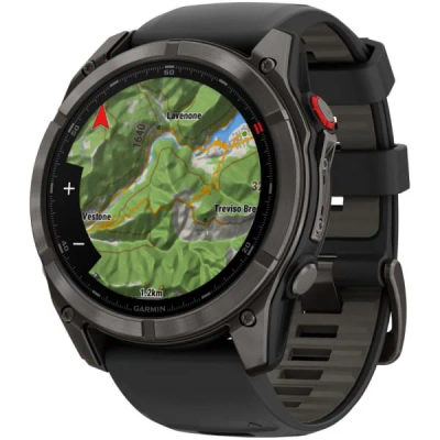 Garmin Fenix 8 Pro — 51 мм AMOLED Sapphire Carbon Gray DLC Titanium Black / Pebble Gray — 3