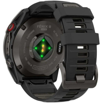 Garmin Fenix 8 Pro — 51 мм AMOLED Sapphire Carbon Gray DLC Titanium Black / Pebble Gray — 8