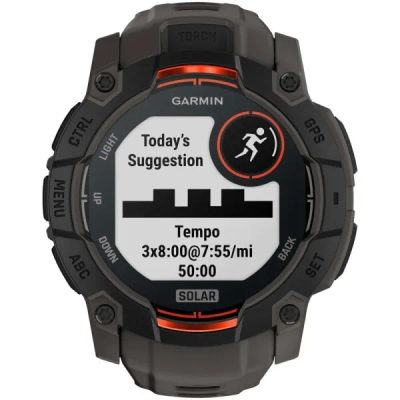 Garmin Instinct 3 — 50 мм Solar Black / Charcoal — 4