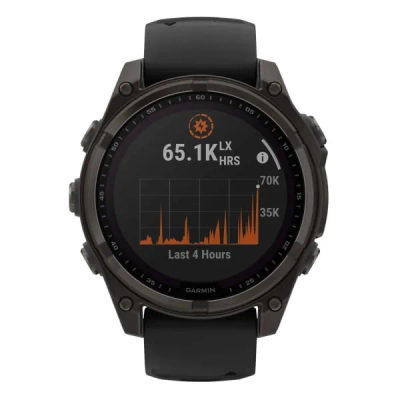 Garmin Fenix 8 — 47 мм Solar Sapphire Carbon Gray DLC Titanium Black / Pebble Gray — 4