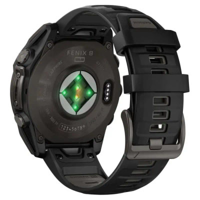 Garmin Fenix 8 — 47 мм Solar Sapphire Carbon Gray DLC Titanium Black / Pebble Gray — 7