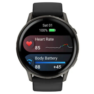 Garmin Venu 4 — 45 мм Slate / Black — 4