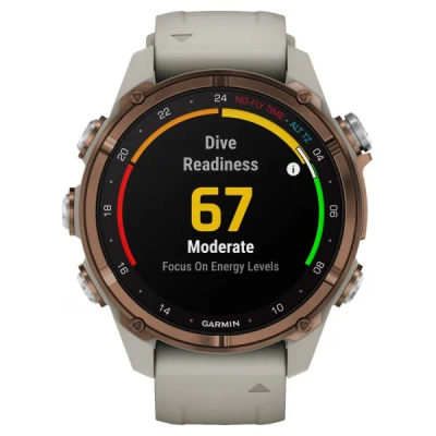 Дайвинг компьютер Garmin Descent Mk3i 43 мм Bronze PVD Titanium / French Gray Silicone Band — 4