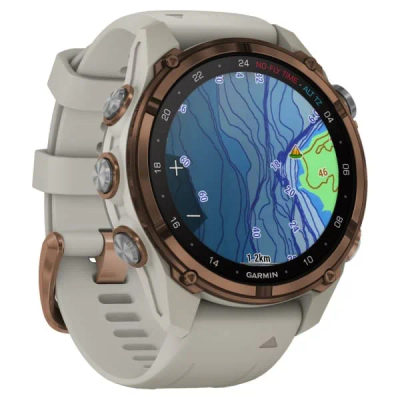 Дайвинг компьютер Garmin Descent Mk3i 43 мм Bronze PVD Titanium / French Gray Silicone Band — 6