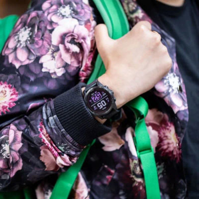 Garmin Fenix 7S Pro Sapphire Solar DLC Titanium Carbon Gray — 8