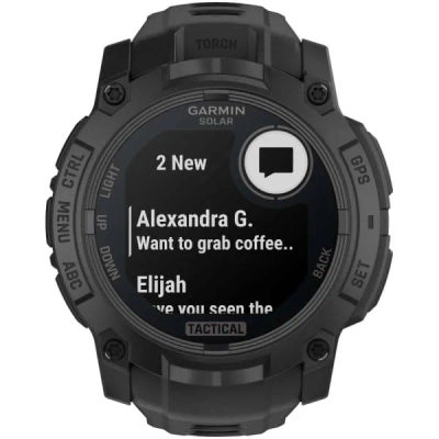 Garmin Instinct 3 — 50 мм Solar Tactical Edition Black — 2
