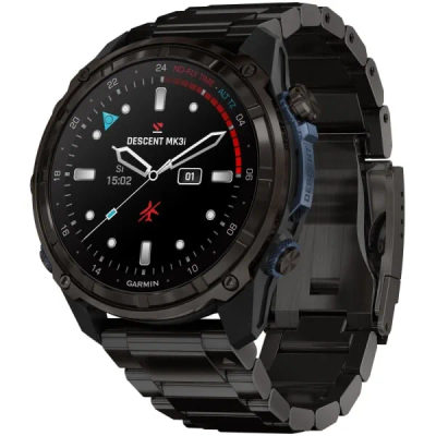 Дайвинг компьютер Garmin Descent Mk3i 51 мм Carbon Gray DLC Titanium / DLC Titanium Band