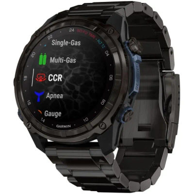 Дайвинг компьютер Garmin Descent Mk3i 51 мм Carbon Gray DLC Titanium / DLC Titanium Band — 2