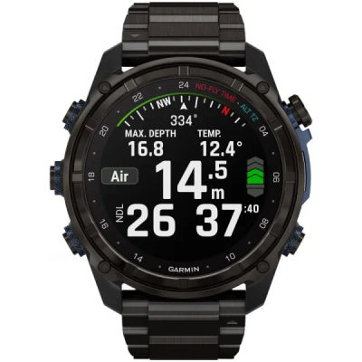 Дайвинг компьютер Garmin Descent Mk3i 51 мм Carbon Gray DLC Titanium / DLC Titanium Band — 3