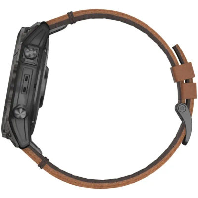 Garmin Epix Pro (Gen 2) Sapphire Edition 51 мм Carbon Gray DLC Titanium Chestnut Leather Band — 5