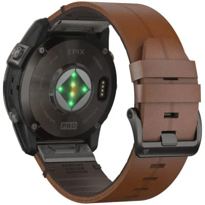 Garmin Epix Pro (Gen 2) Sapphire Edition 51 мм Carbon Gray DLC Titanium Chestnut Leather Band — 6