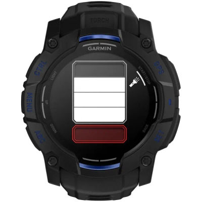 Garmin Instinct 3 — 50 мм Supernova Edition AMOLED Black / Bolt Blue — 11