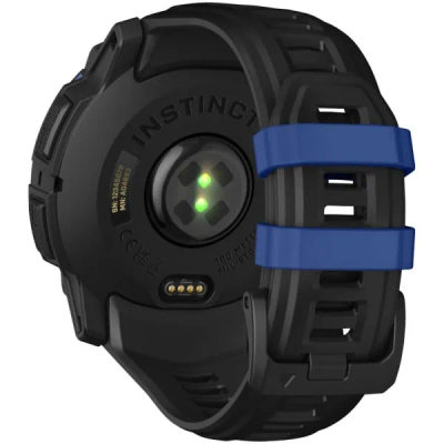 Garmin Instinct 3 — 50 мм Supernova Edition AMOLED Black / Bolt Blue — 8