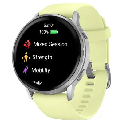 Garmin Venu 4 — 45 мм Silver / Citron — 2