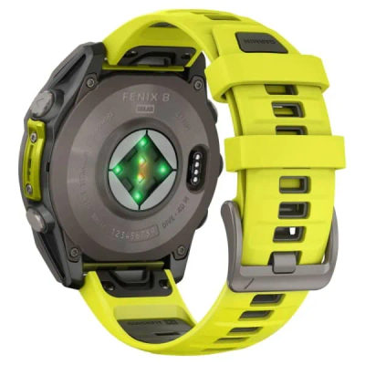 Garmin Fenix 8 — 47 мм Solar Sapphire Titanium Amp Yellow / Graphite — 7