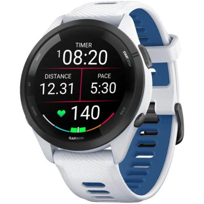 Garmin Forerunner 265 Whitestone / Tidal Blue — 2