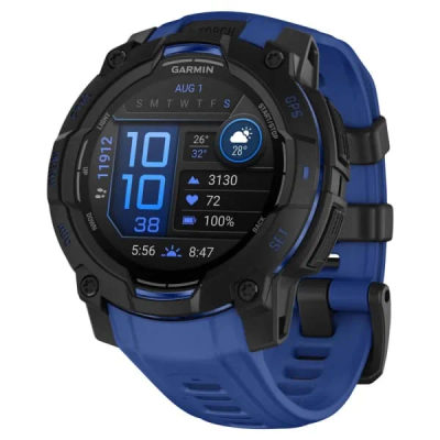 Garmin Instinct 3 — 45 мм Supernova Edition AMOLED Bolt Blue / Black