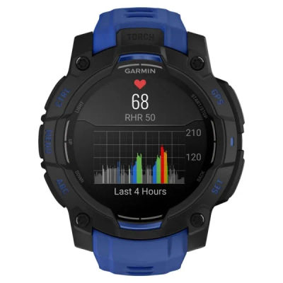 Garmin Instinct 3 — 45 мм Supernova Edition AMOLED Bolt Blue / Black — 10