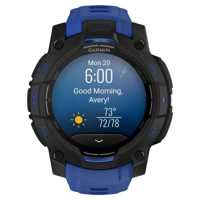 Garmin Instinct 3 — 45 мм Supernova Edition AMOLED Bolt Blue / Black — 11