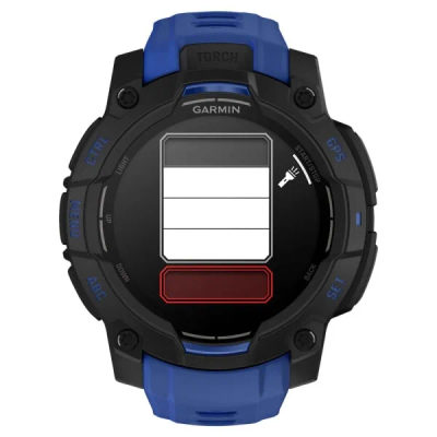Garmin Instinct 3 — 45 мм Supernova Edition AMOLED Bolt Blue / Black — 12