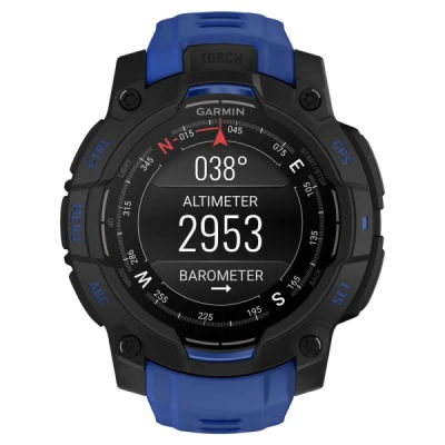 Garmin Instinct 3 — 45 мм Supernova Edition AMOLED Bolt Blue / Black — 2