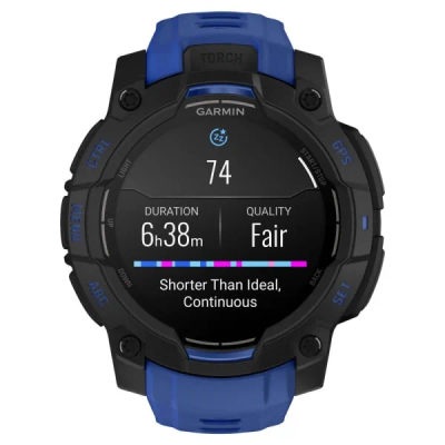 Garmin Instinct 3 — 45 мм Supernova Edition AMOLED Bolt Blue / Black — 5