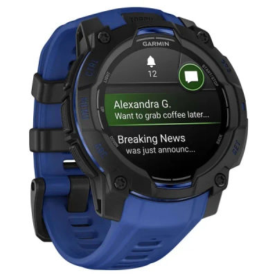 Garmin Instinct 3 — 45 мм Supernova Edition AMOLED Bolt Blue / Black — 6