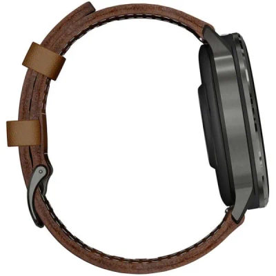 Garmin Venu 4 — 45 мм Slate / Black + Brown Leather Band — 5