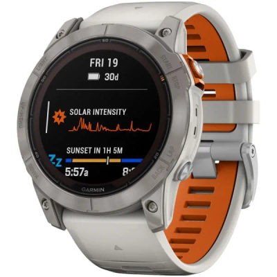 Garmin Fenix 7X Pro Sapphire Solar Titanium Fog Gray — 2