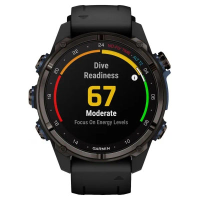 Дайвинг компьютер Garmin Descent Mk3i 43 мм Carbon Gray DLC Titanium / Black Silicone Band — 4