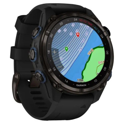 Дайвинг компьютер Garmin Descent Mk3i 43 мм Carbon Gray DLC Titanium / Black Silicone Band — 6
