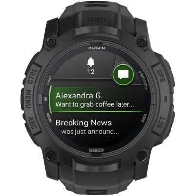 Garmin Instinct 3 — 50 мм AMOLED Tactical Edition Black — 2