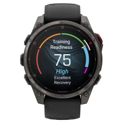 Garmin Fenix 8 Pro — 47 мм AMOLED Sapphire Carbon Gray DLC Titanium Black / Pebble Gray — 2