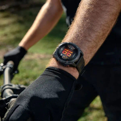 Garmin Fenix 8 Pro — 47 мм AMOLED Sapphire Carbon Gray DLC Titanium Black / Pebble Gray — 6