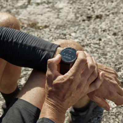 Garmin Fenix 8 Pro — 47 мм AMOLED Sapphire Carbon Gray DLC Titanium Black / Pebble Gray — 9