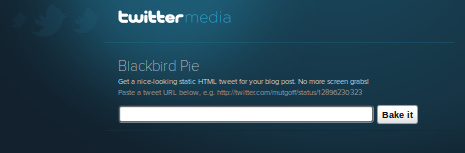 Twitter's BlackBird Pie