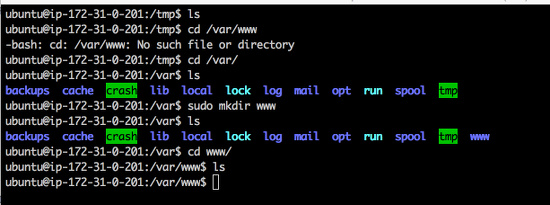 terminal-mkdir-www