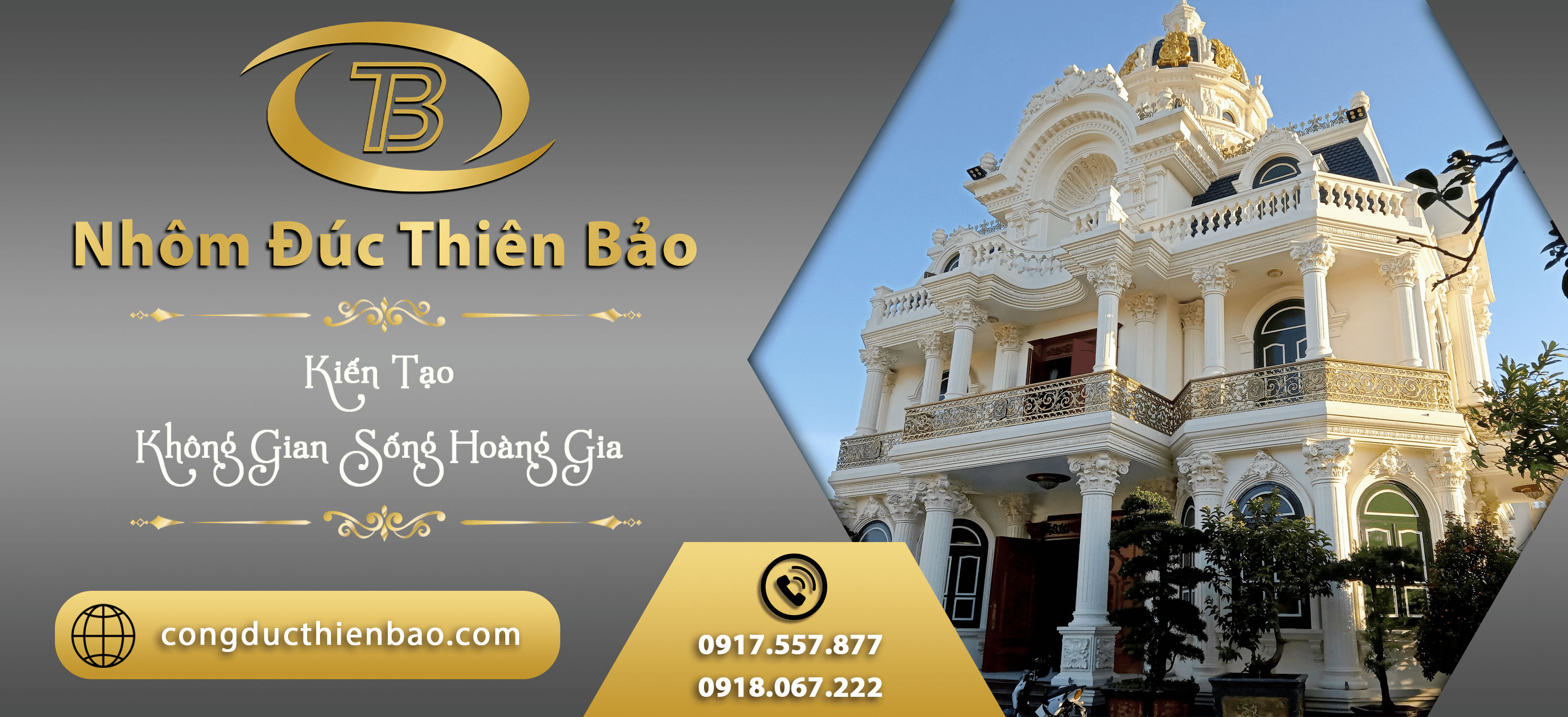 Banner nhôm đúc Thiên Bảo