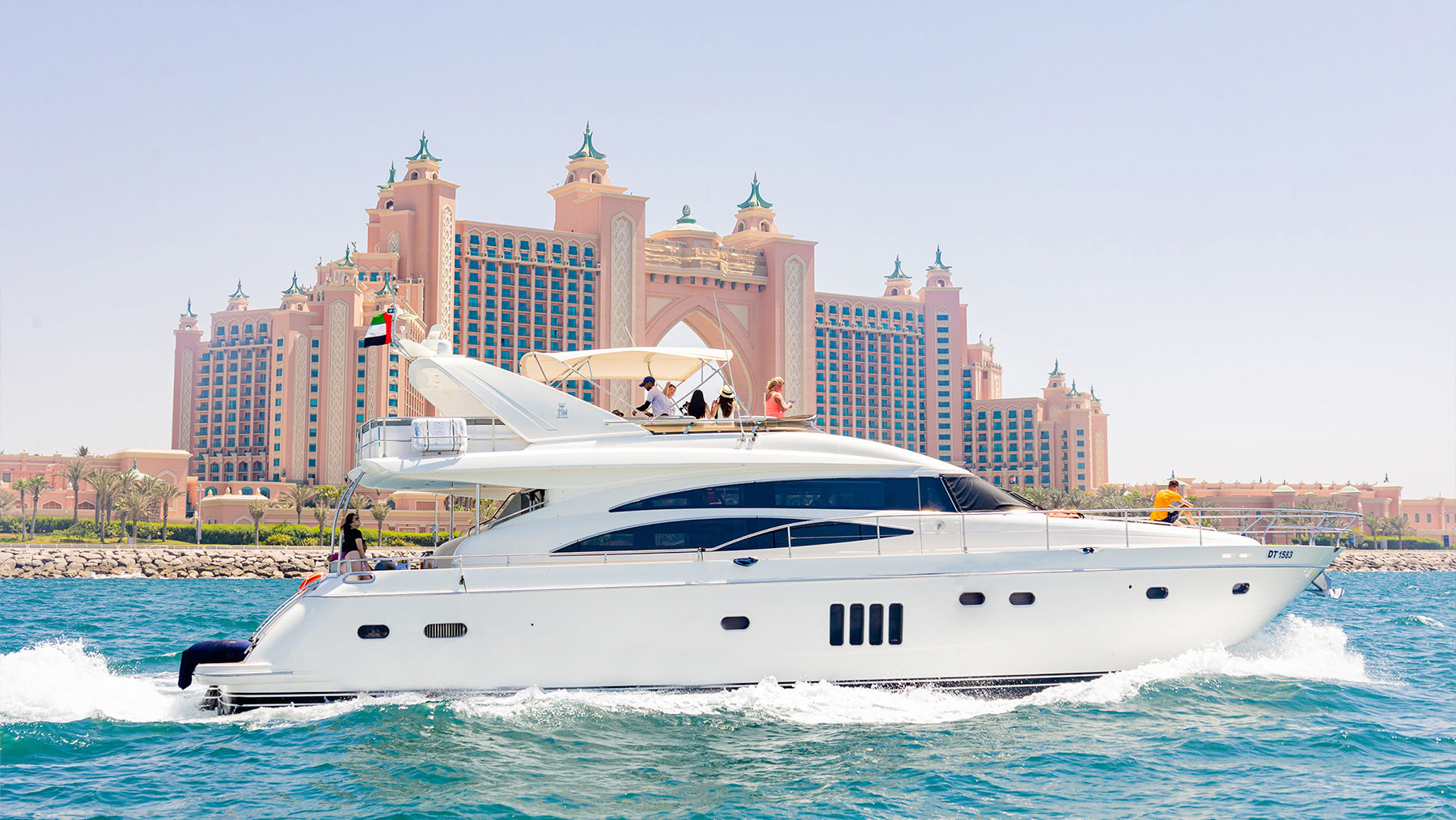 Two Hours Yacht Ride in Dubai Marina with a live BBQ Meals
