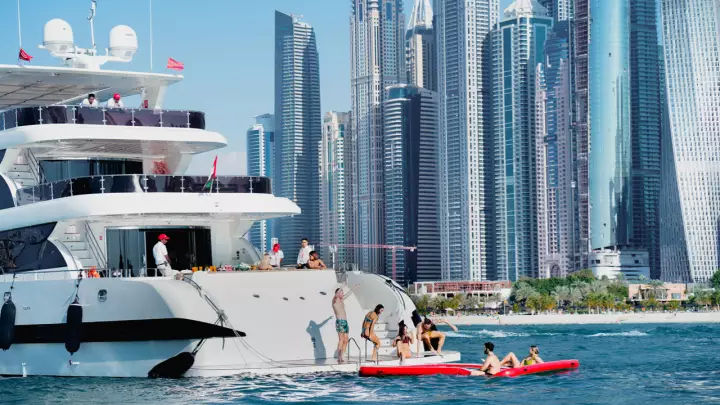 3 Hours Super Yacht Experience BBQ Meals Soft Drinks
