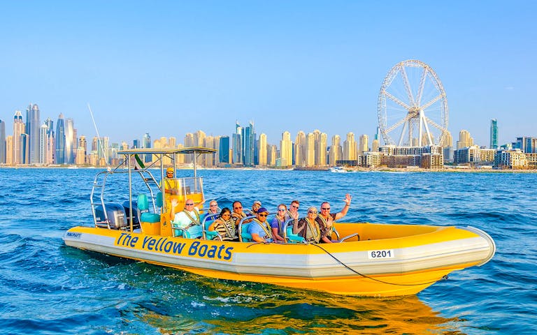 High Speed Yellow Boat Ride