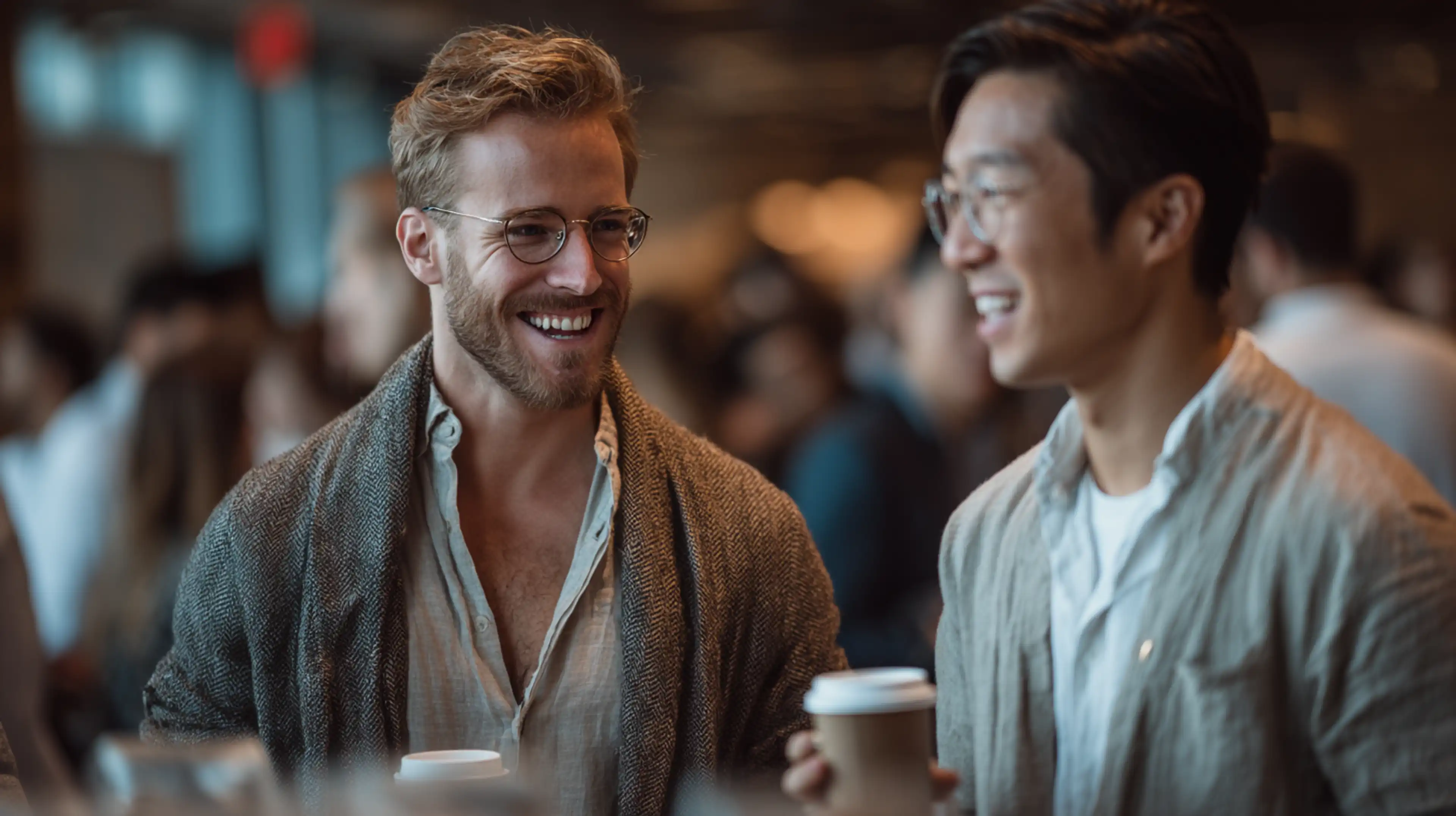 Receptionist greeting members at a office space in NYC.