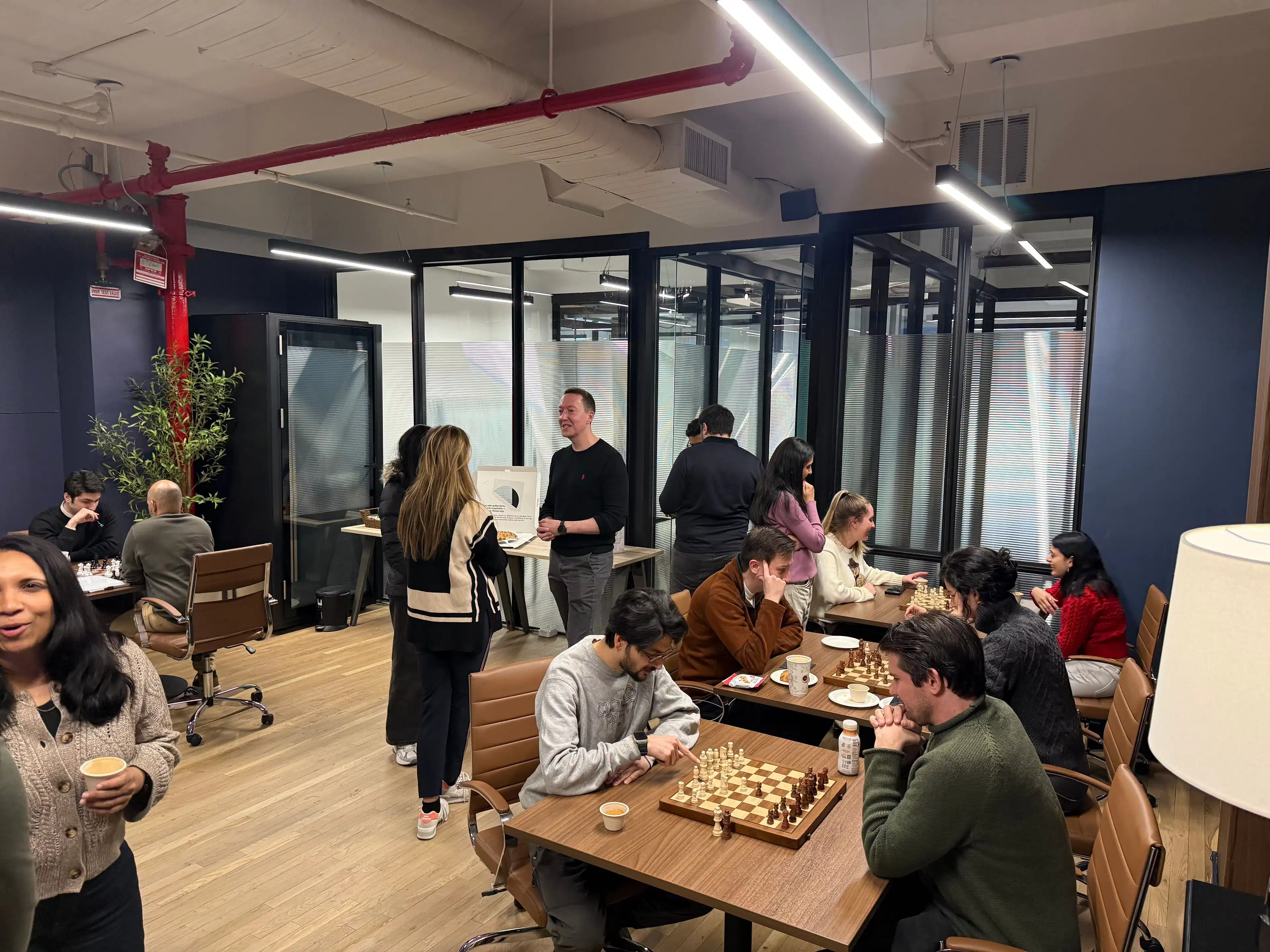 Board game hour in the library room